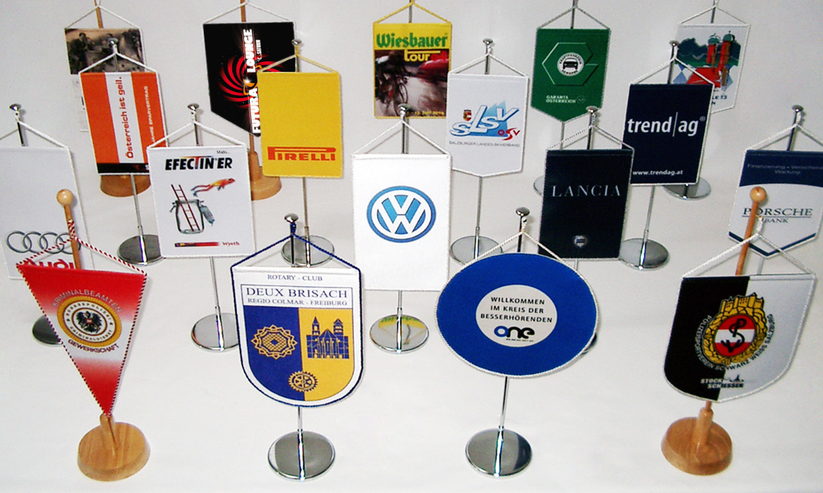 Tischwimpel wappenform