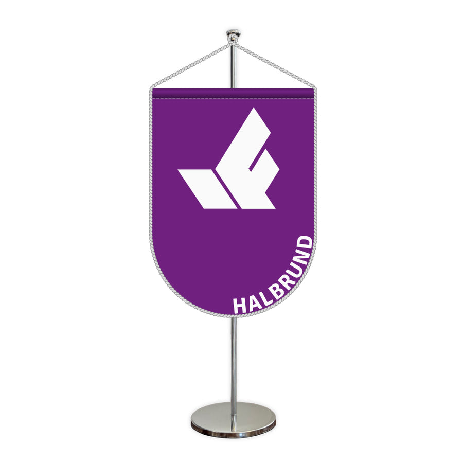 Tischwimpel halbrund